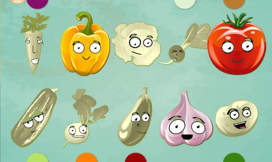 L’ appli les légumes drôles amuse les tout-petits tout en les initiant